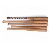 Hank Aaron Louisville & 4 Other Little League Bats