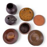 Redware, Crock, Pottery, Slip Decorated Plate