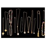 Gold Tone and GF Necklaces, Watch Pendant