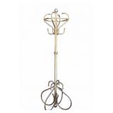 Tall Brass Coat and Hat Stand Victorian Style
