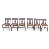 Early 20th C. American Victorian Cane Seat Chairs