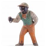 Antique Cast Iron Lawn Jockey Hitching Post