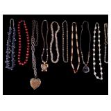 Earth Tone Costume Jewelry Necklaces (10pcs)