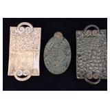 Artisan Stamped Porcelain Trays (3)