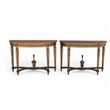 Demi-Lune Consoles (Pair)