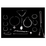 Sterl. Silver, Premier Designs, Rhinestone Jewelry