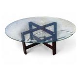 Round Glass Top Table / Coffee Table