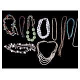 Ten Costume Jewelry Necklaces Turquoise & More