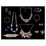 Assortment of Rhinestone and NY Beaded Necklaces w