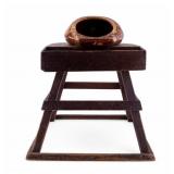 Vintage Ceramic Bed Pan and Toilet Chair