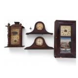 Antique Clocks (4) w/ Wm. Gilbert and New Haven