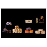 Napkin Rings w/ Carved, Popeye, Bakelite