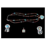 Sterling Silver Native Am Turquoise Jewelry