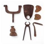 Antique Iron Tool Grouping