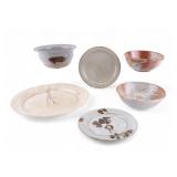 Early Allan Kuber Plate, Ceramic Bowls + Dishes