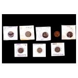 Coins w/ 19th C. 2-Cent Piece & Shield Nickels