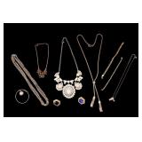 Rhinestone & Gold Tone Jewelry