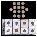Antique "V" Nickels (22)