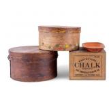 19/20th C Band Boxes and Advertising