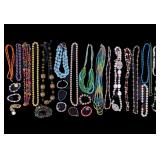 Natural Stone, Art Glass Cluster Bracelet & More