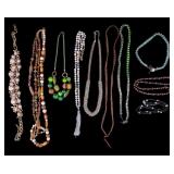 Costume Necklaces, Some Stone & Amber Style