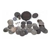 Large Tin, Pewter, Other Kitchenware Grouping