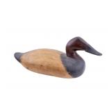 Canvasback Drake Carved Wood Duck Decoy