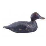 Black Duck Carved Wood Decoy