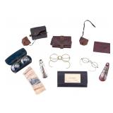 Vintage and Antique Eye Glasses and Bill Folds