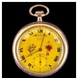 Gruen Verithin Pocket Watch - Decorated Face