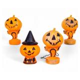 Vintage Halloween Blow Mold Jack-O-Lantern Lights