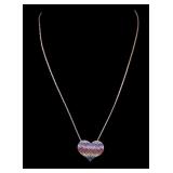 Rainbow Sterling Necklace