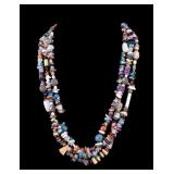 Multi-Strand Turquoise Stone Bead Necklace