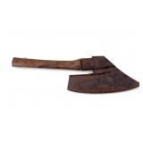 19th C Goose Wing Axe, Signed