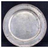John Schlosser Silver Plated Copper Charger c 1840