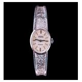 Silver Brand Incabloc 18K White Gold Wrist Watch
