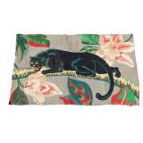 Jaguar Print Flat Weeve Rug
