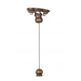 Wiener Werkstatte Antique Brass Chandelier