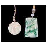 Carved Jade Medallions (2)