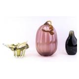 Art Glass Vases, Perfume Bottle, and More