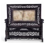 Framed Peking Glass Relief
