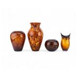 Murano Vase and Other Art Glass Vases