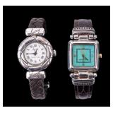 Ecclissi Sterling and Leather Watches