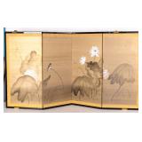 Hand Painted Chinese Panel Screen