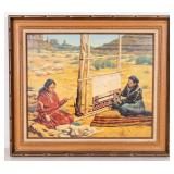Framed Oil on Board, Hal Weber (Am. 20th C)
