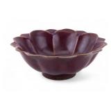 Jun Kiln Sang de Boeuf Oxblood Lotus Bowl