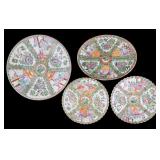 Chinese Rose Medallion Charger, Platter, & Plates