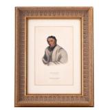 Native American Antique Color Lithograph