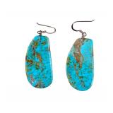 Turquoise and Silver Earrings