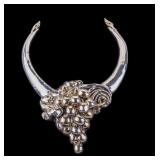 Israeli Electroform 925 Choker Signed 